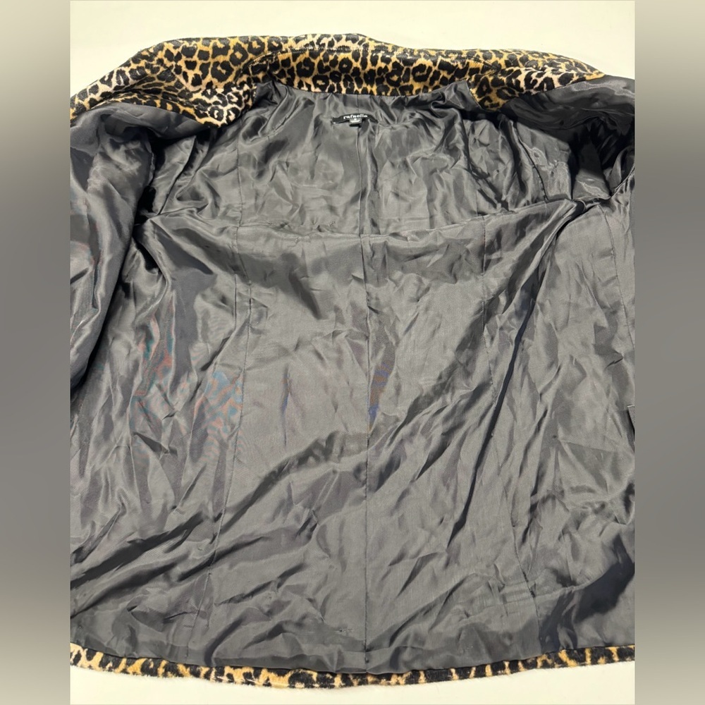 Rafaella | Faux Fur Animal Print Blazer NWT - Picture 7 of 15